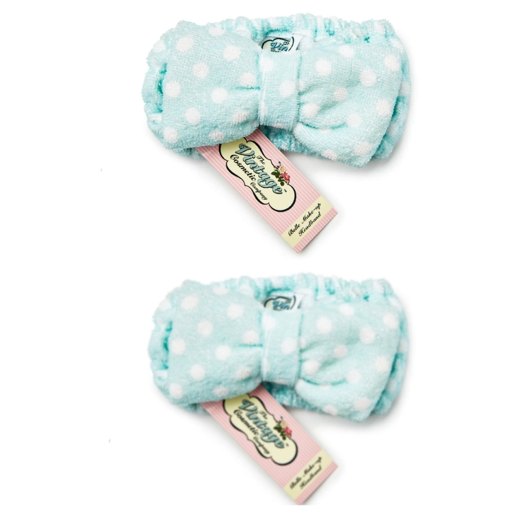 NEW 2× The Vintage Cosmetic Company Belle Make-up Headband Discontinued